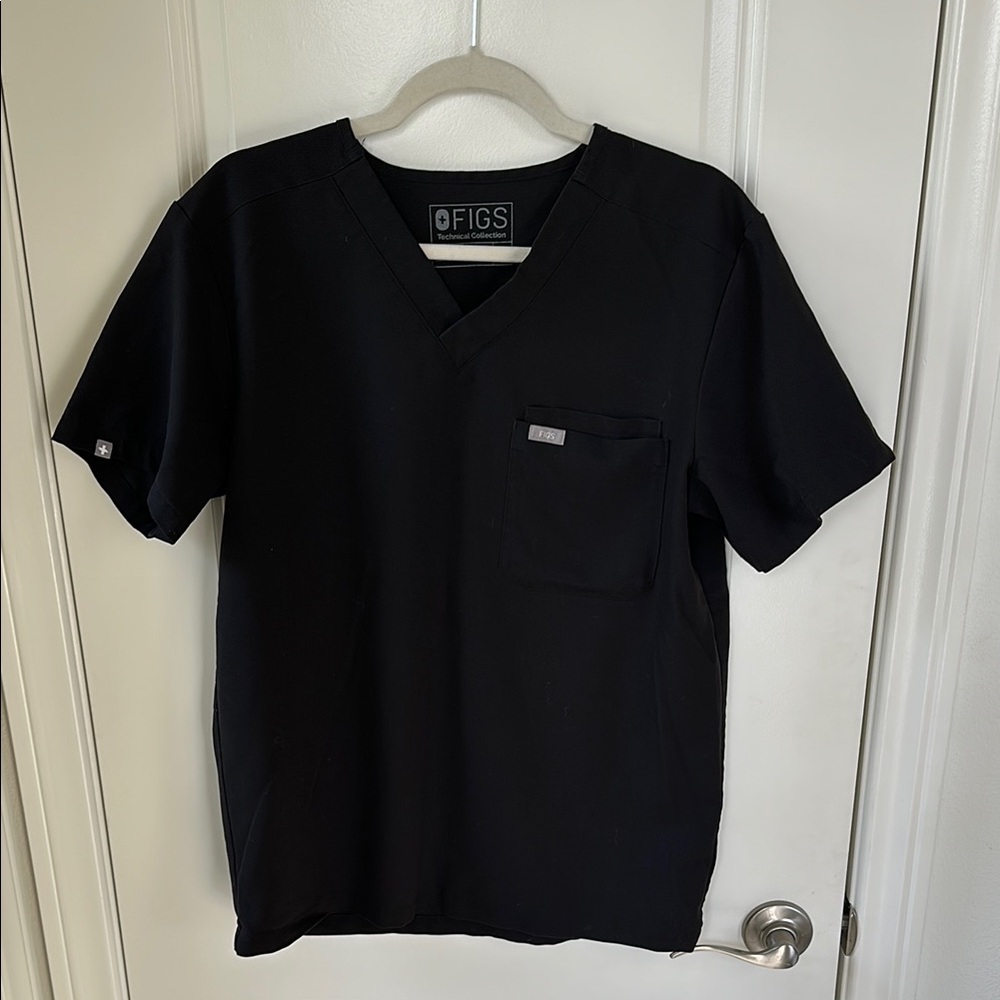 Figs Black Short Sleeve Tee